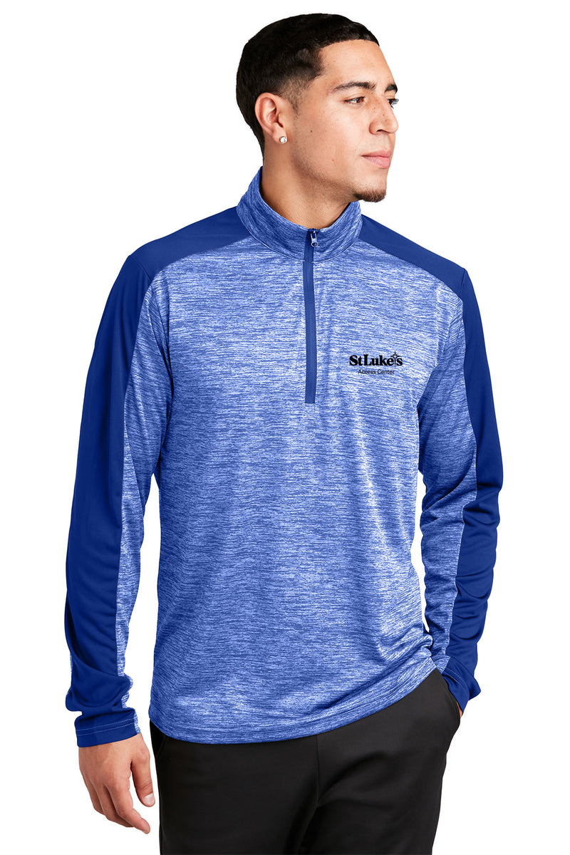 Sport-Tek PosiCharge Electric Heather Colorblock 1/4-Zip Pullover - ST397 - Access Center
