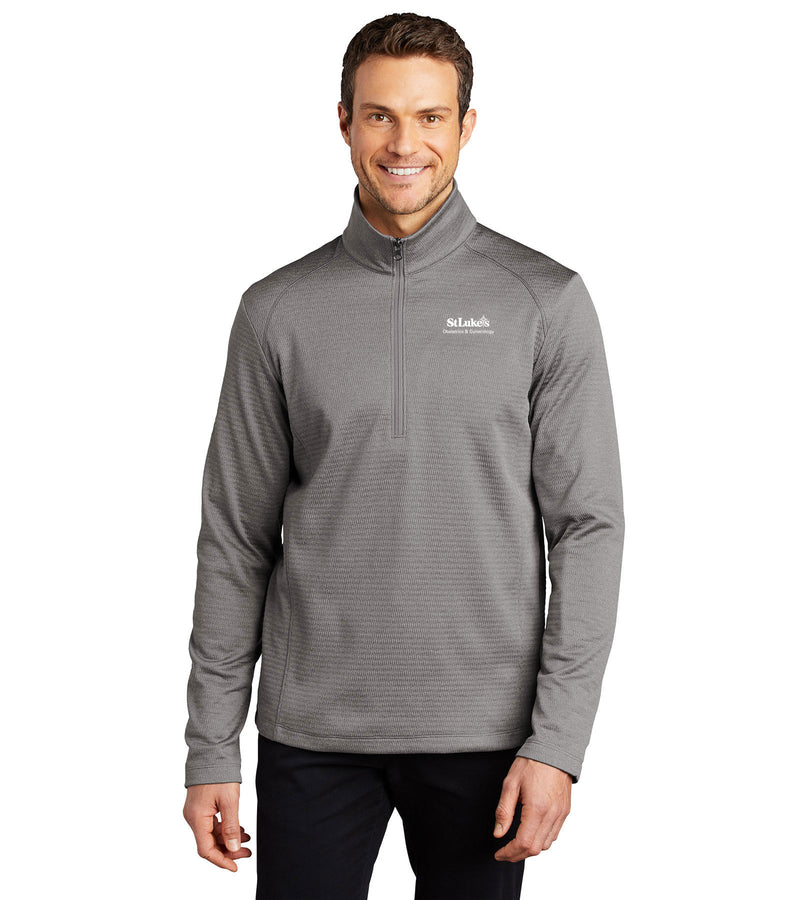 Men's Port Authority ® Diamond Heather Fleece 1/4-Zip Pullover - F248 - OB/GYN