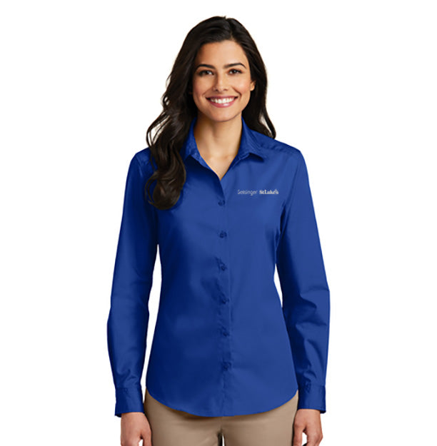 St Luke's Port Authority Ladies Long Sleeve Button-Down