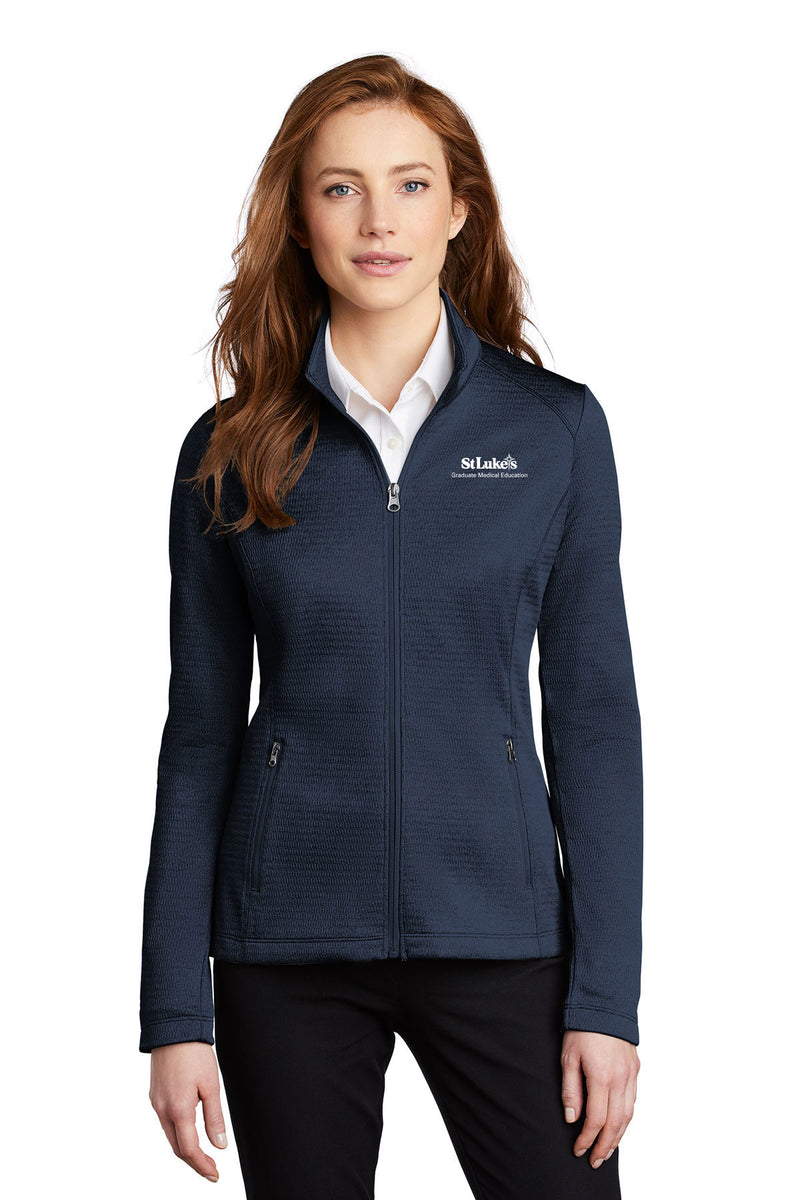 Ladies Port Authority Diamond Heather Fleece Full-Zip Jacket - L249 - Psych