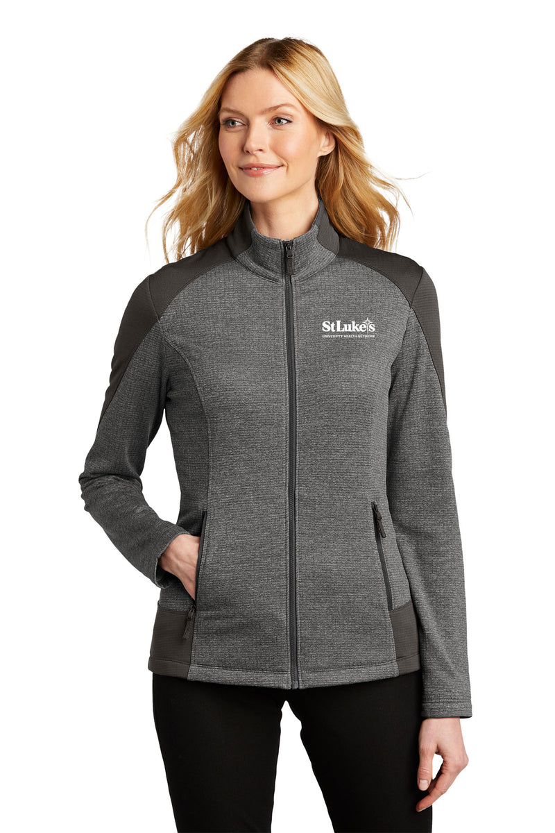 Ladies Port Authority® Grid Fleece Jacket - L239 - SLA