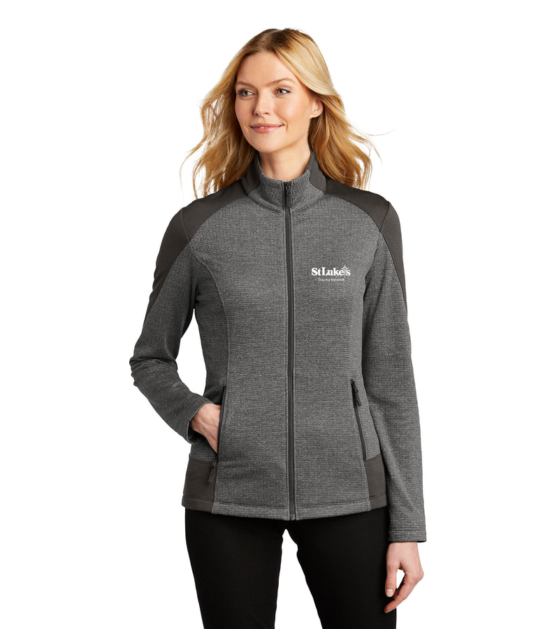 Ladies Port Authority Grid Fleece Jacket - L239 - Trauma