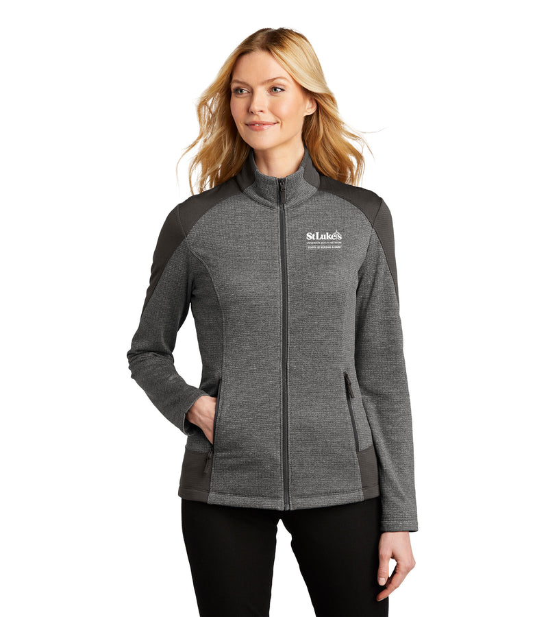 Ladies Port Authority® Grid Fleece Jacket - L239 - SONA