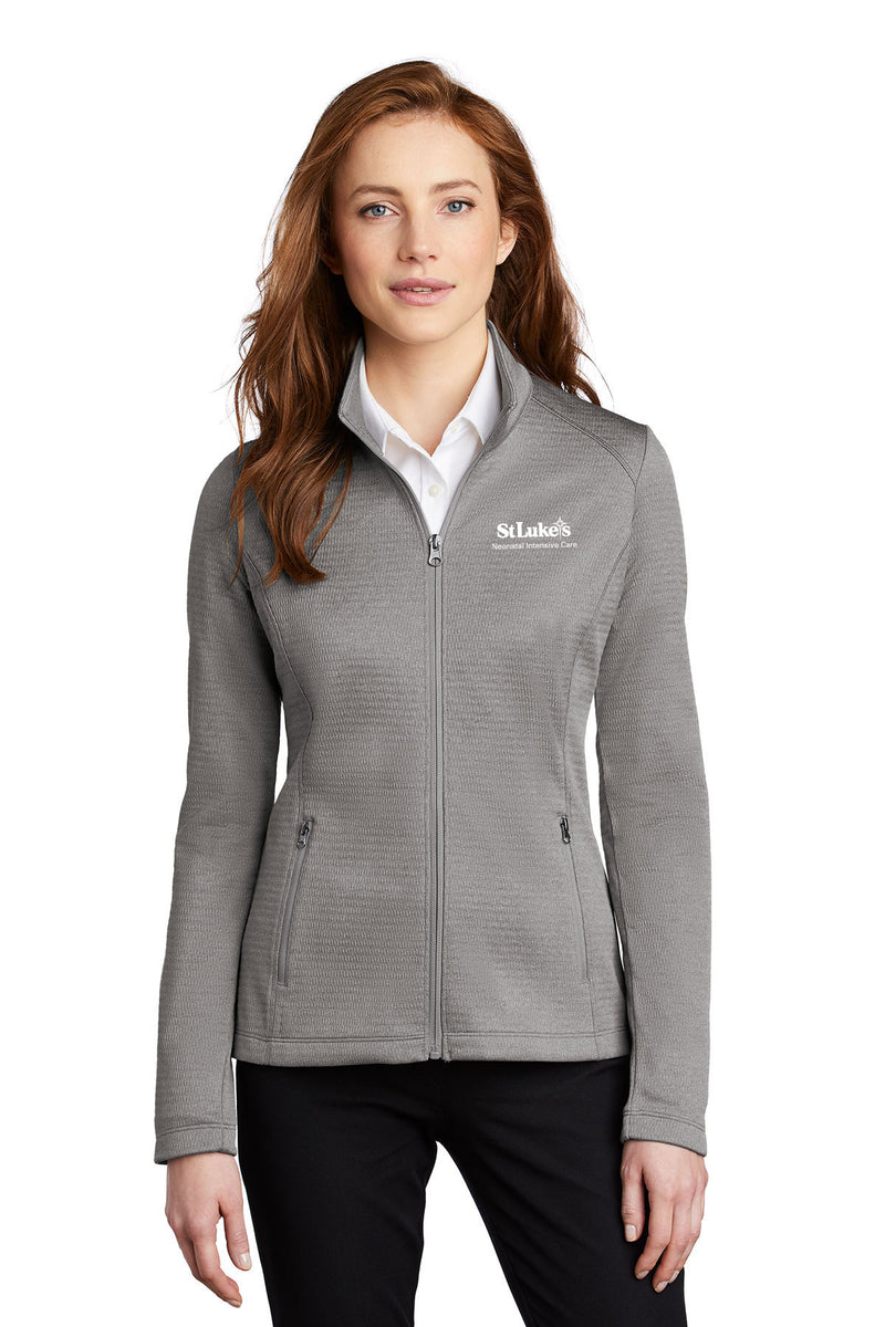 Ladies Port Authority Diamond Heather Fleece Full-Zip Jacket - L249 - NICU