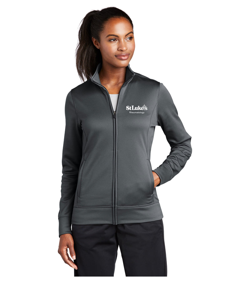 Ladies Sport-Tek Sport-Wick Fleece Full-Zip Jacket - LST241- CRG