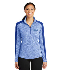 Sport-Tek Women's PosiCharge Electric Heather Colorblock 1/4-Zip Pullover - LST397 - Miners