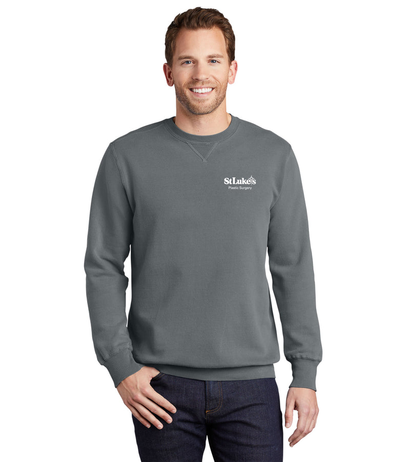 Casual Men's Port & Company Beach Wash Garment-Dyed Crewneck Sweatshirt - PC098- PS