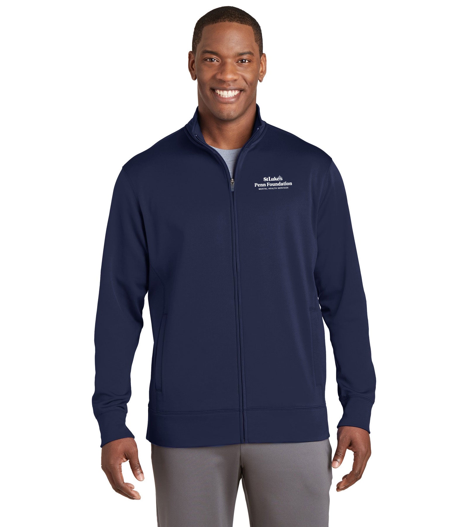 Men's Sport-Tek® Sport-Wick Fleece Full-Zip Jacket ST241 Penn