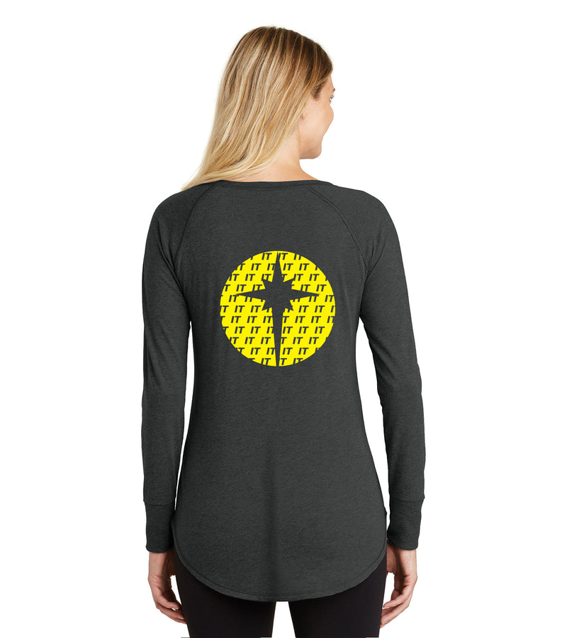 Casual Ladies District Perfect Tri Long Sleeve Tee - DT132L - IT