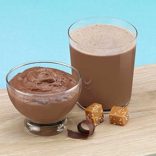 Chocolate Salted Caramel Shake & Pudding